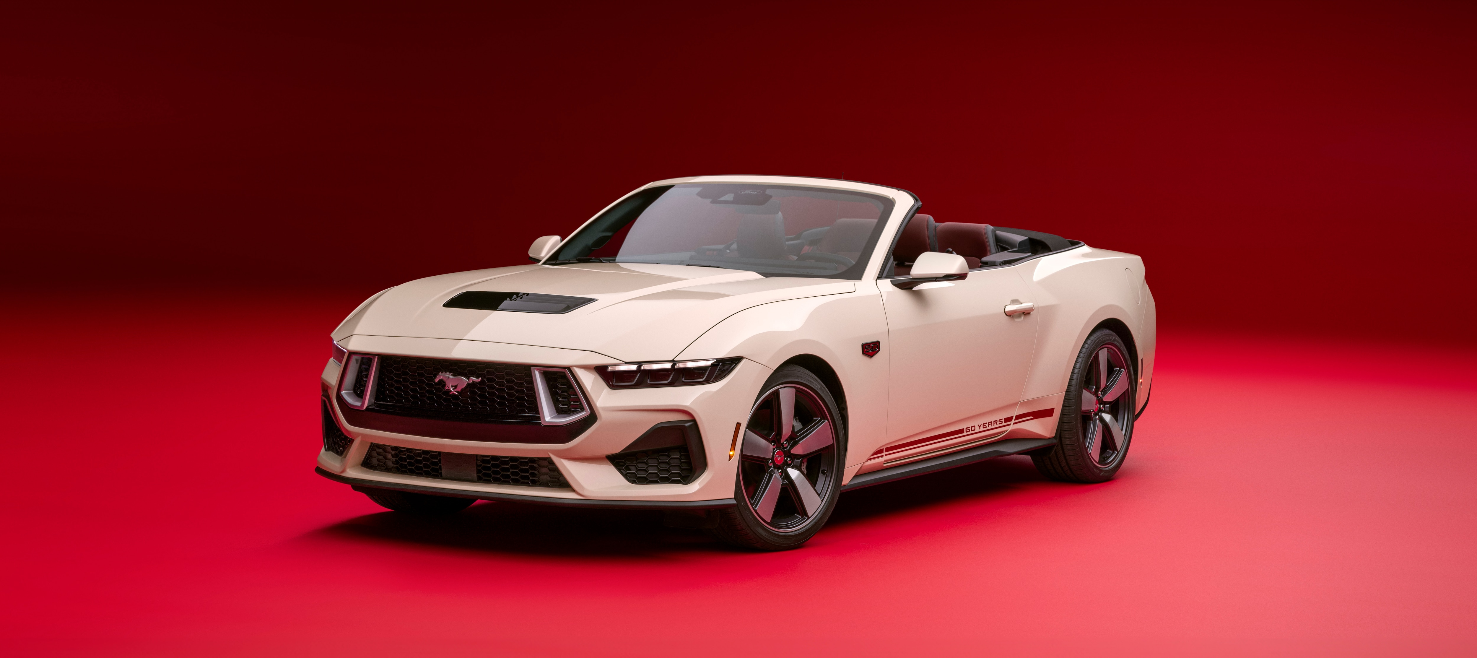2025 Mustang 60th Anniversary Package. Preproduction model shown. Available fall 2024.